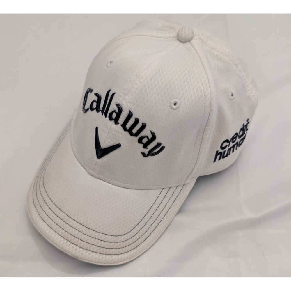 Callaway Golf Performance Hat - White with "Credit Human" Logo - Adjustable